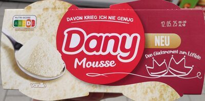 Dany Mousse Vanille 2x60g