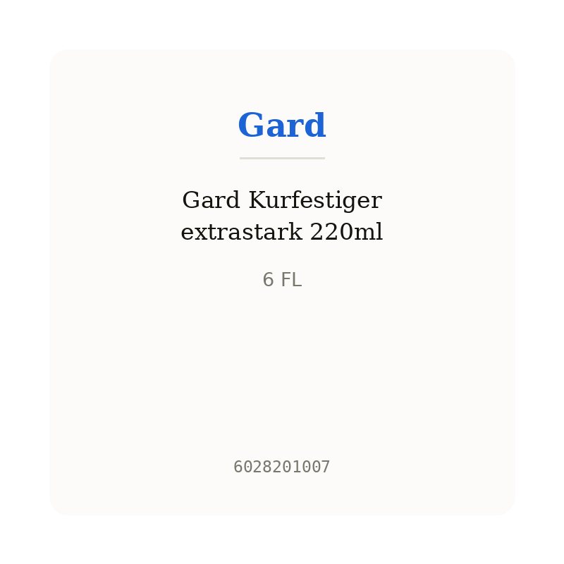 Gard Kurfestiger extrastark 220ml