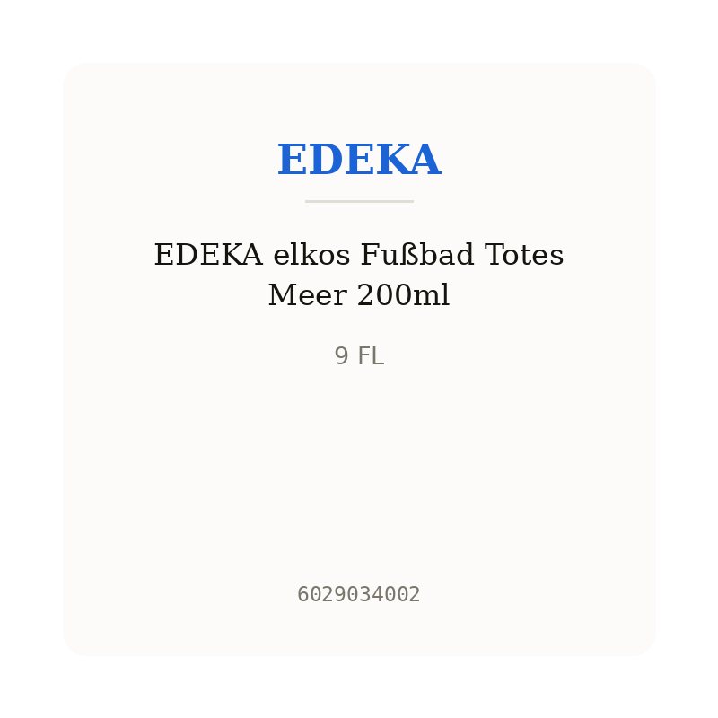 EDEKA elkos Fußbad Totes Meer 200ml