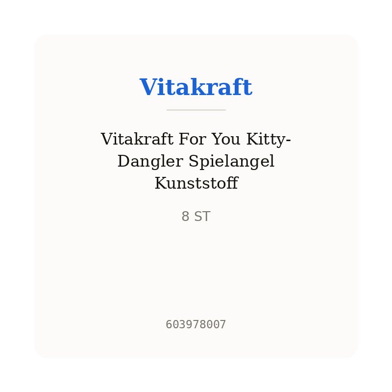 Vitakraft For You Kitty-Dangler Spielangel Kunststoff