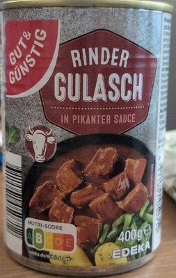 GUT&GÜNSTIG Rindergulasch 400g QS