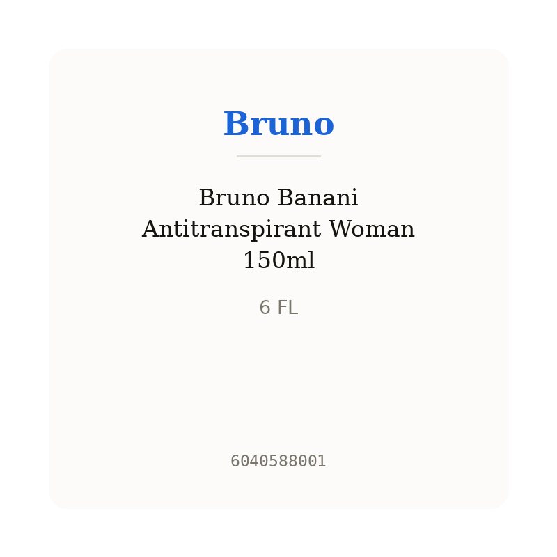 Bruno Banani Antitranspirant Woman 150ml