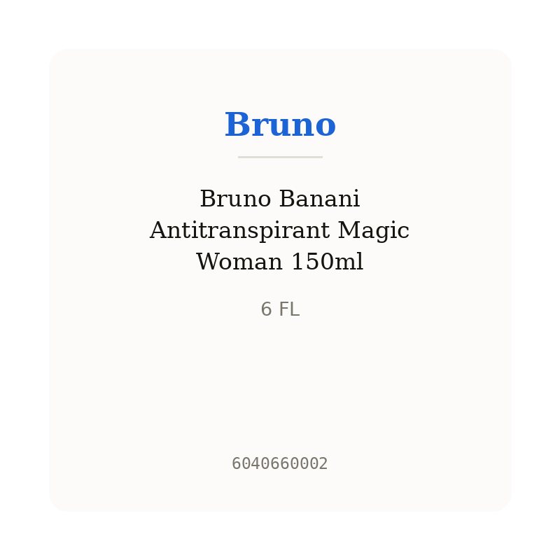 Bruno Banani Antitranspirant Magic Woman 150ml