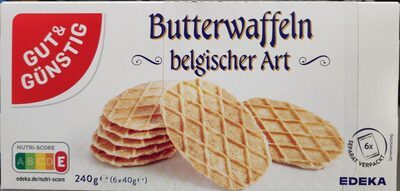 GUT&GÜNSTIG Belgische Butterwaffeln 6x40g