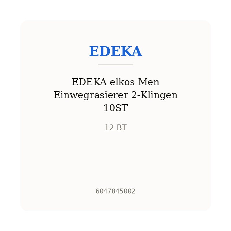 EDEKA elkos Men Einwegrasierer 2-Klingen 10ST