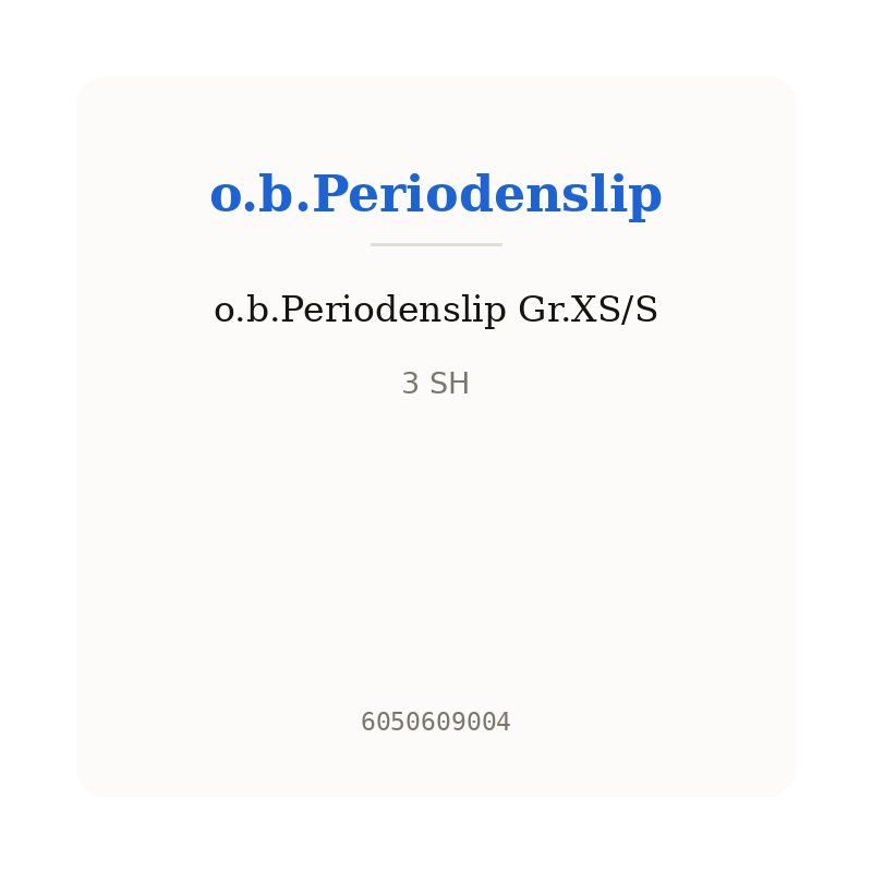 o.b.Periodenslip Gr.XS/S