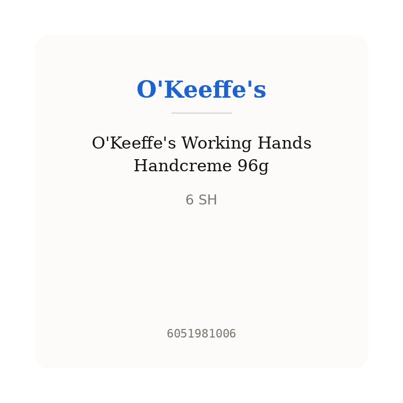 O'Keeffe's Working Hands Handcreme 96g