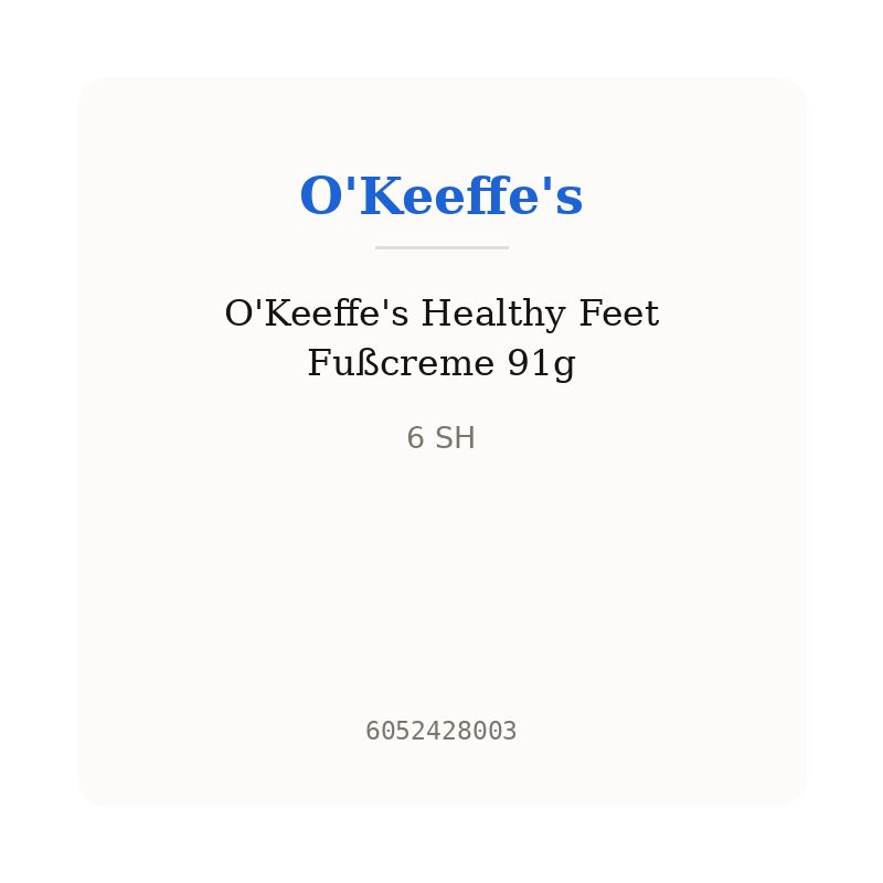 O'Keeffe's Healthy Feet Fußcreme 91g