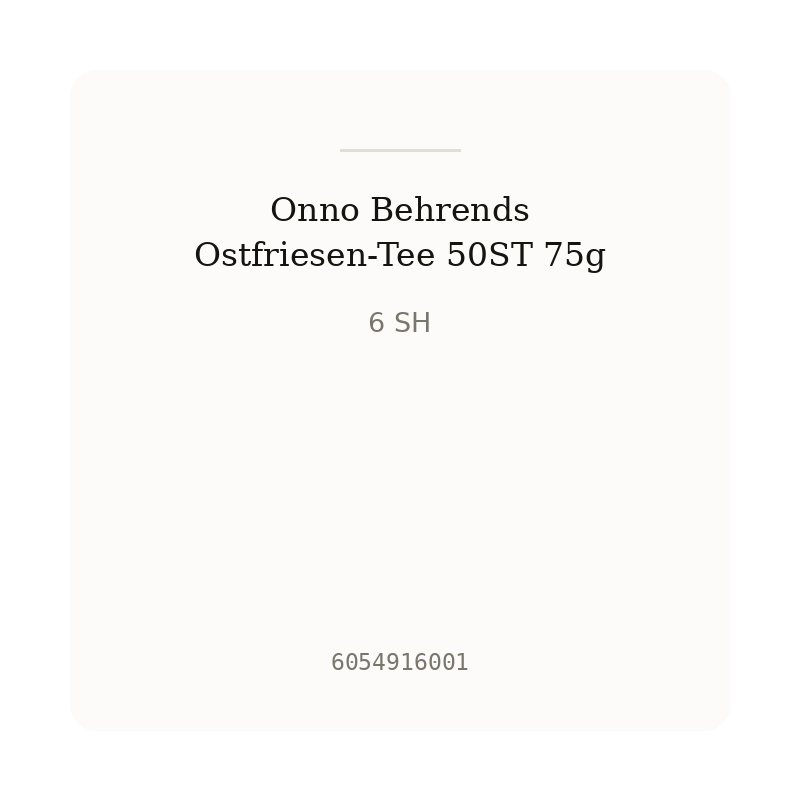 Onno Behrends Ostfriesen-Tee 50ST 75g