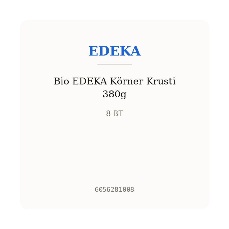 Bio EDEKA Körner Krusti 380g