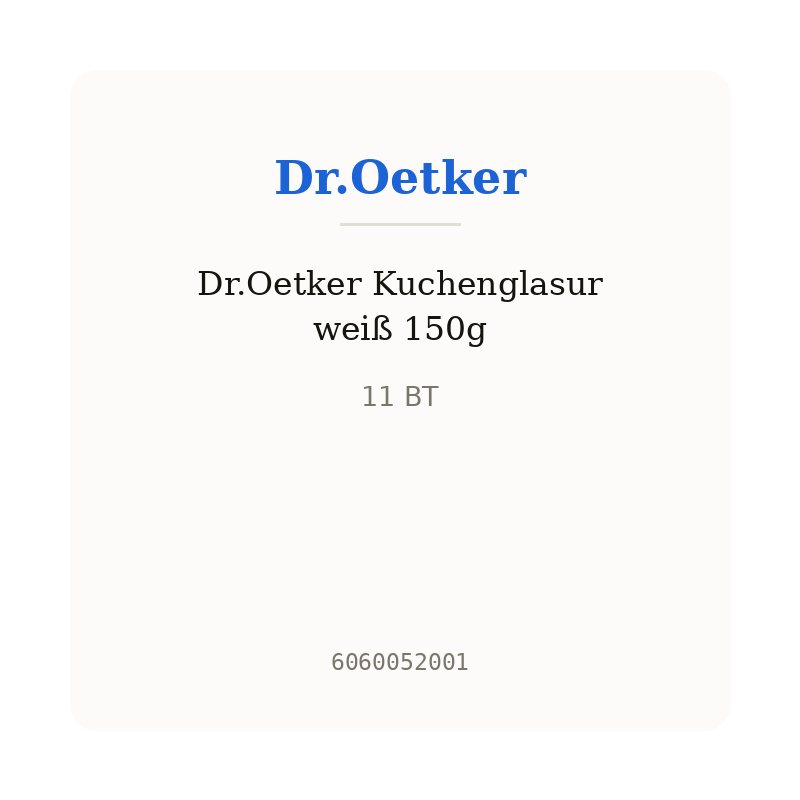 Dr.Oetker Kuchenglasur weiß 150g