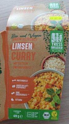 Bio Tressbrüder Orientalisches Linsen-Curry 420g