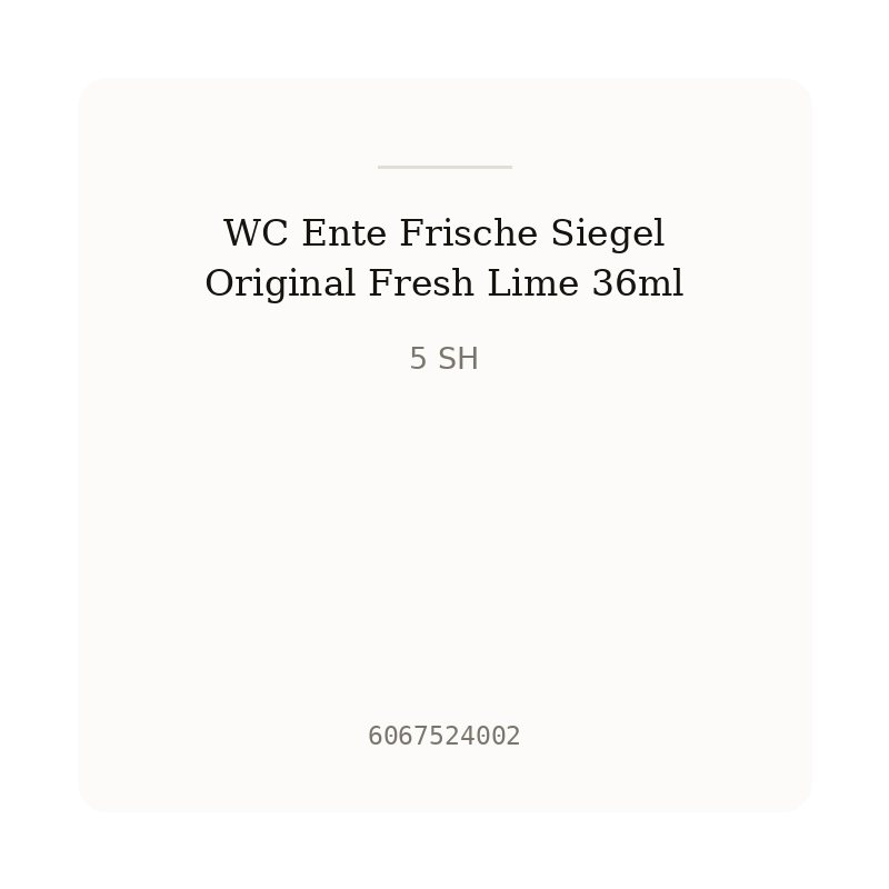 WC Ente Frische Siegel Original Fresh Lime 36ml