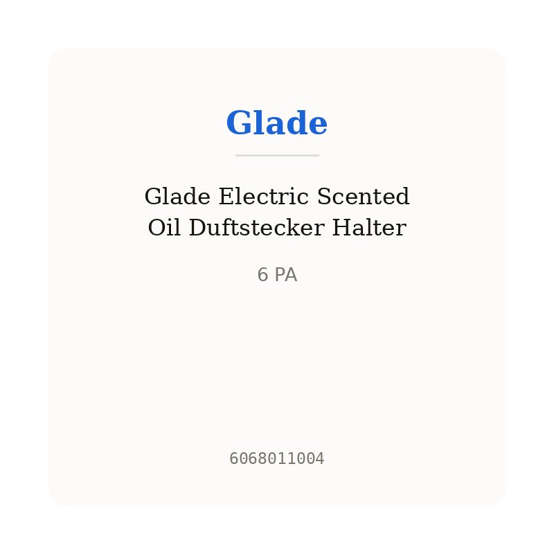Glade Electric Scented Oil Duftstecker Halter