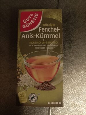 GUT&GÜNSTIG Fenchel Anis Kümmel Tee 25ST 50g