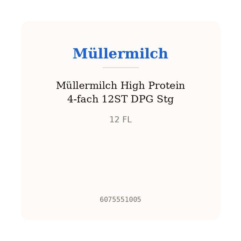 Müllermilch High Protein 4-fach 12ST DPG Stg