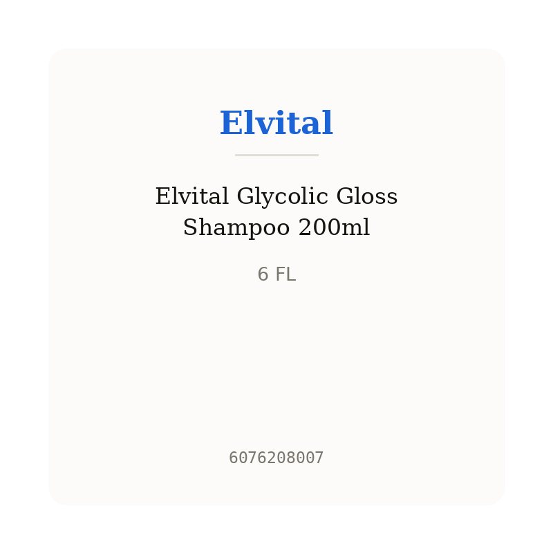 Elvital Glycolic Gloss Shampoo 200ml