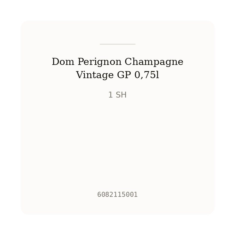 Dom Perignon Champagne Vintage GP 0,75l