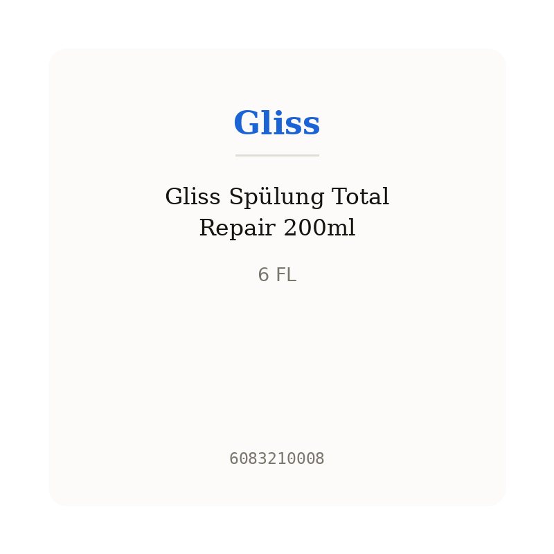 Gliss Spülung Total Repair 200ml