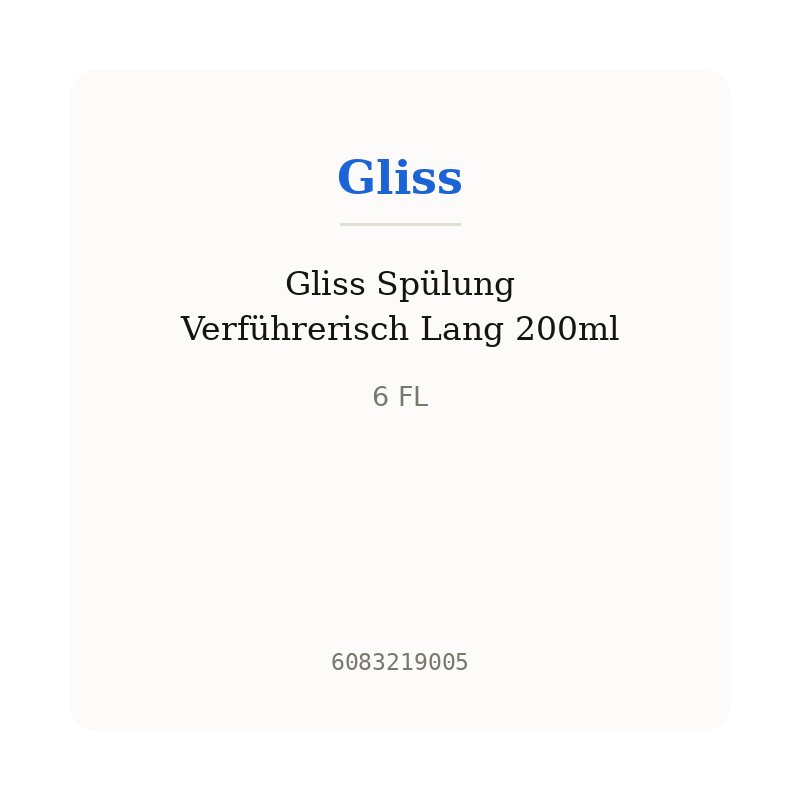 Gliss Spülung Verführerisch Lang 200ml