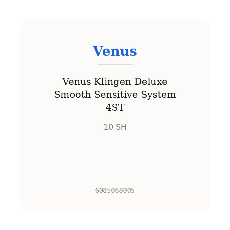 Venus Klingen Deluxe Smooth Sensitive System 4ST