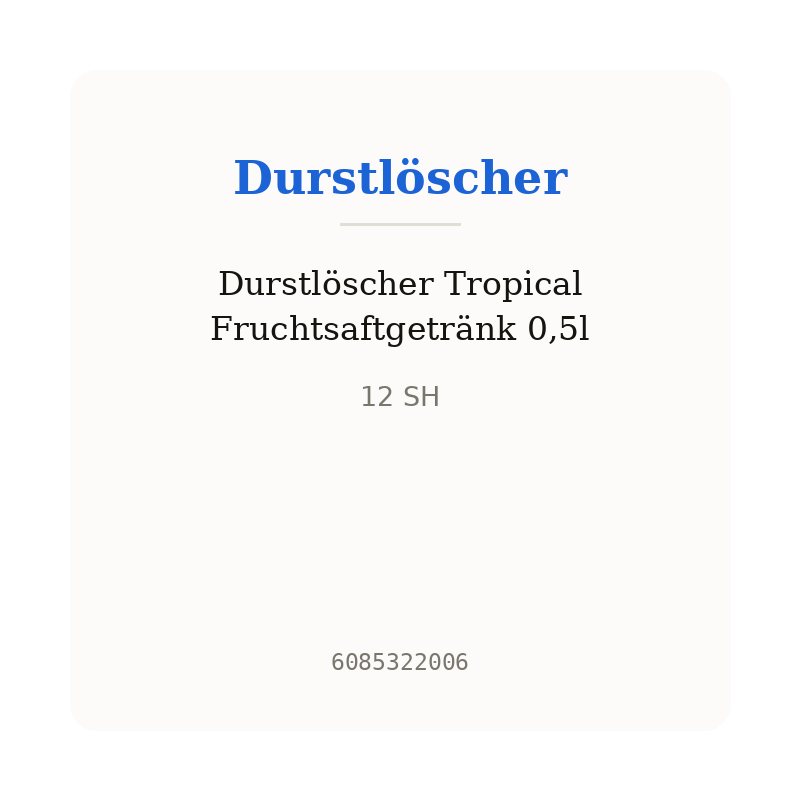 Durstlöscher Tropical Fruchtsaftgetränk 0,5l