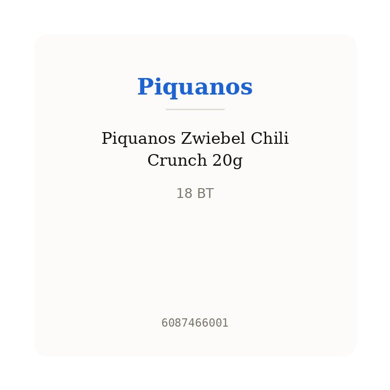 Piquanos Zwiebel Chili Crunch 20g