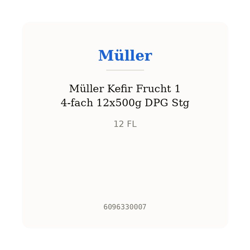 Müller Kefir Frucht 1 4-fach 12x500g DPG Stg