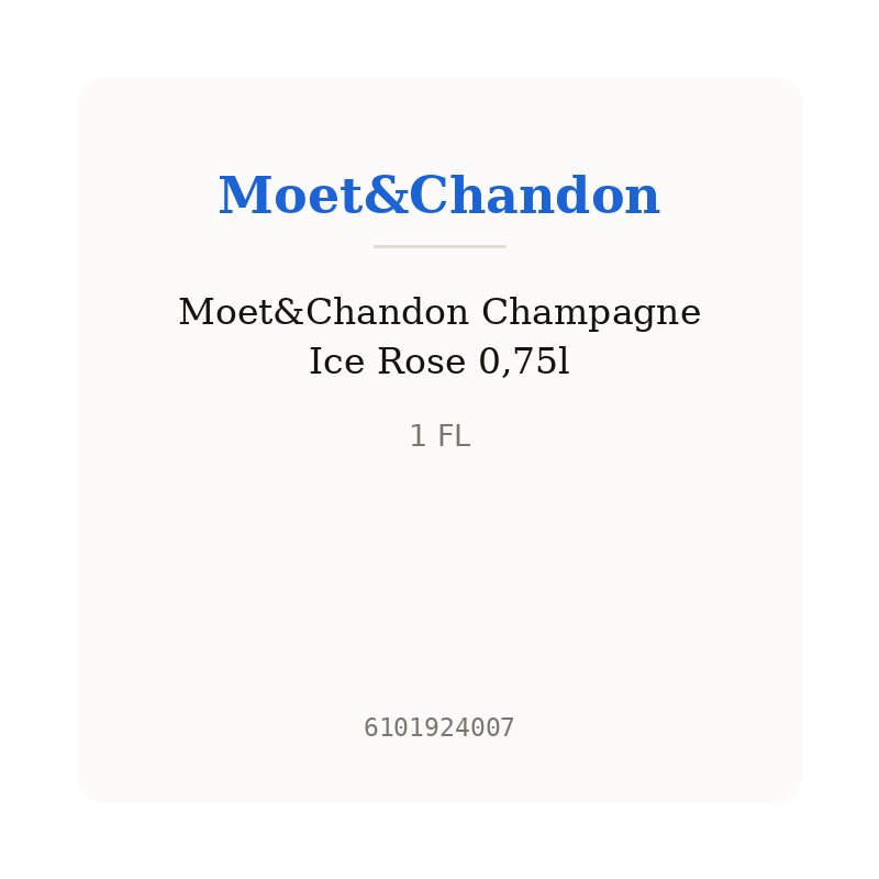 Moet&Chandon Champagne Ice Rose 0,75l