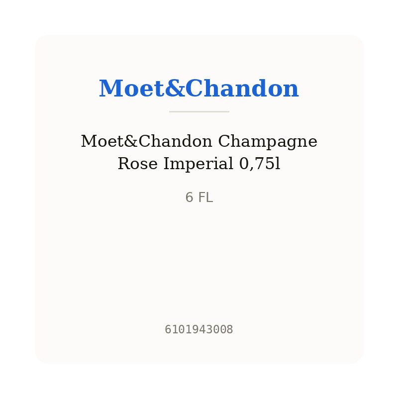 Moet&Chandon Champagne Rose Imperial 0,75l