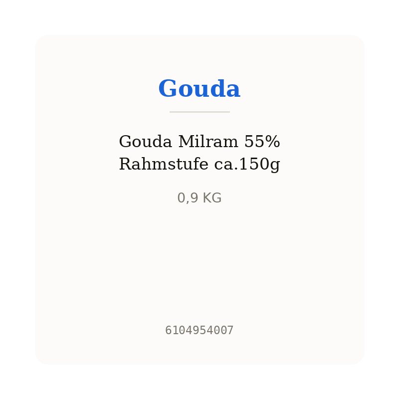 Gouda Milram 55% Rahmstufe ca.150g
