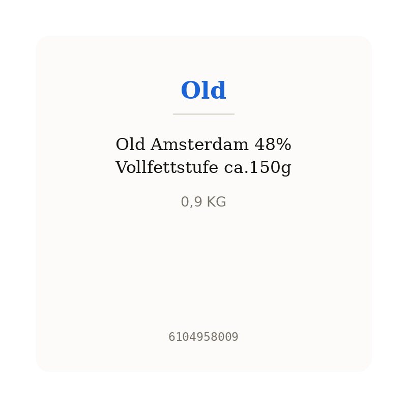 Old Amsterdam 48% Vollfettstufe ca.150g