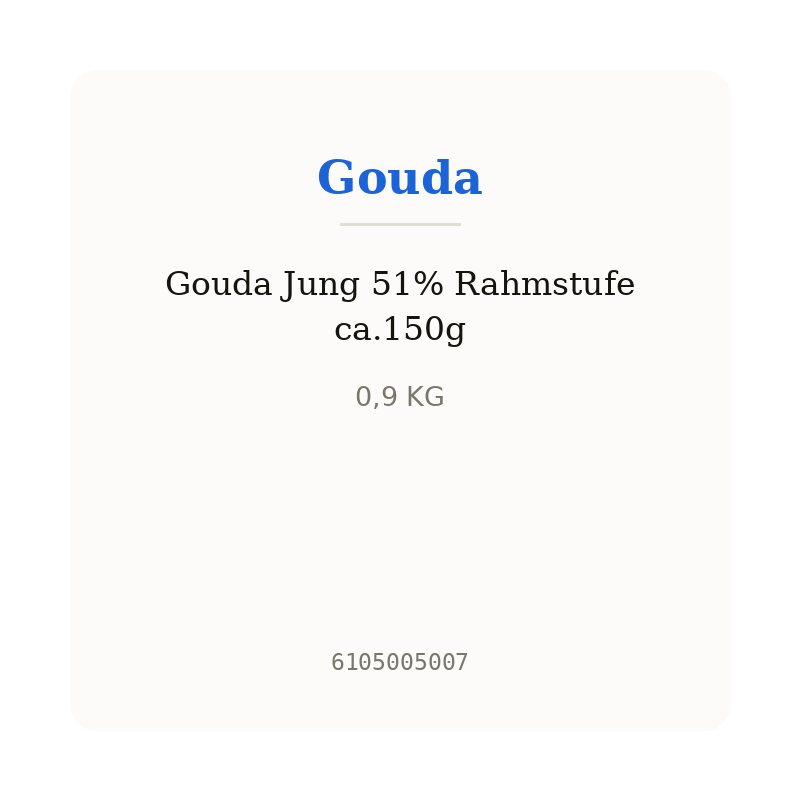 Gouda Jung 51% Rahmstufe ca.150g