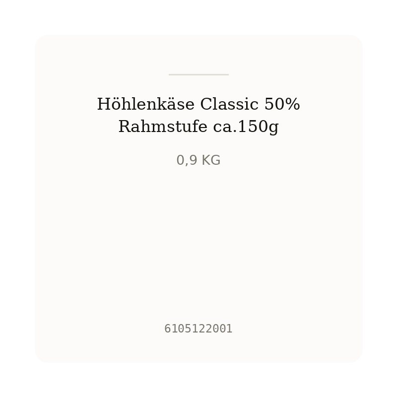 Höhlenkäse Classic 50% Rahmstufe ca.150g
