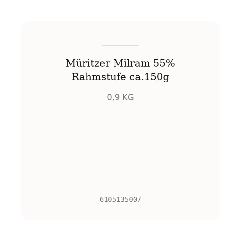 Müritzer Milram 55% Rahmstufe ca.150g