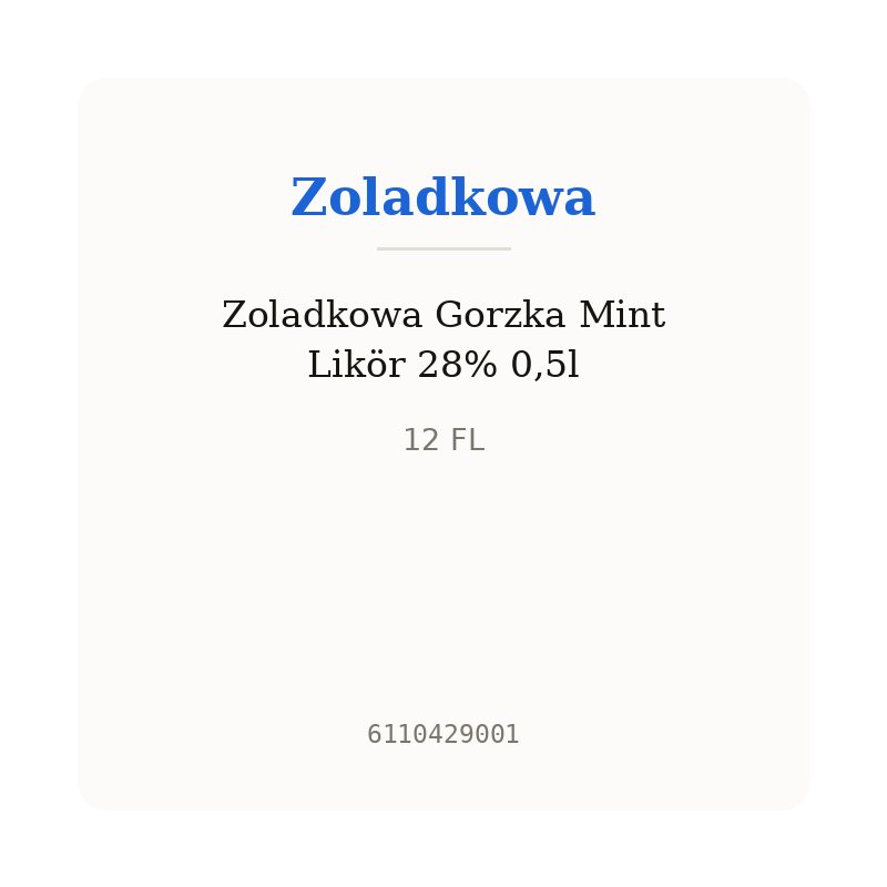 Zoladkowa Gorzka Mint Likör 28% 0,5l