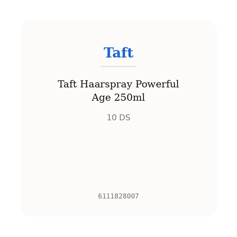 Taft Haarspray Powerful Age 250ml