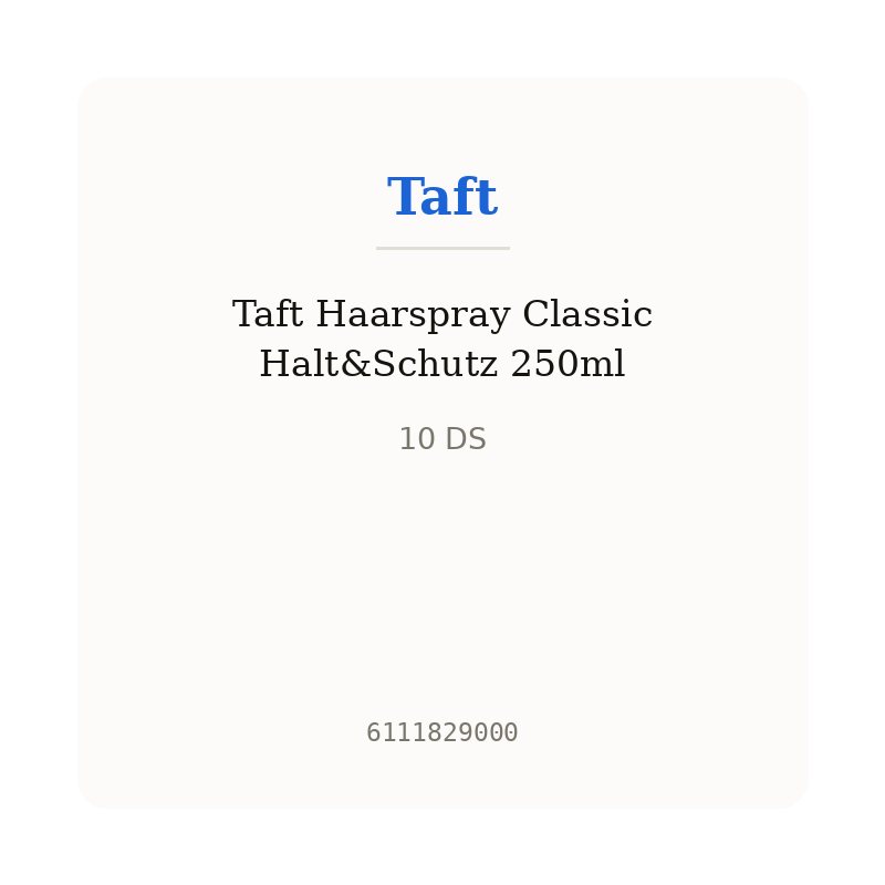 Taft Haarspray Classic Halt&Schutz 250ml