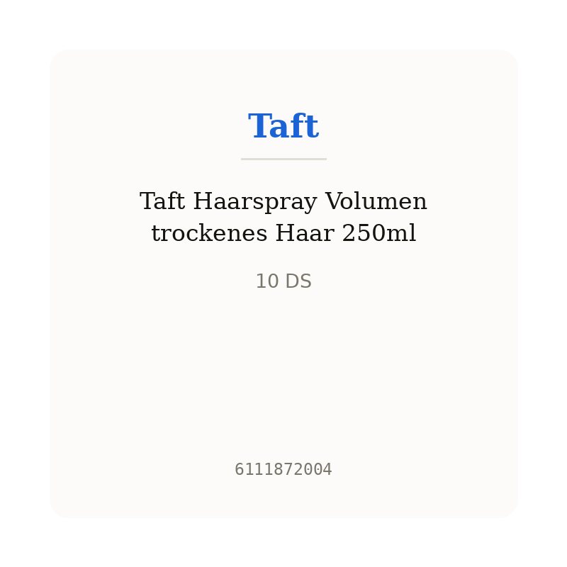 Taft Haarspray Volumen trockenes Haar 250ml