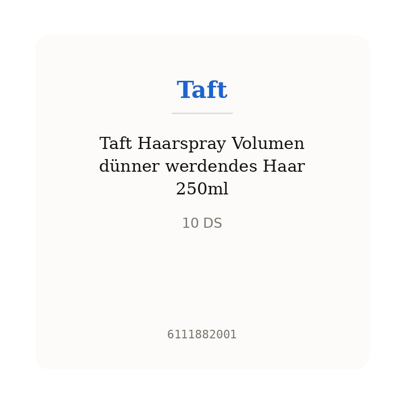 Taft Haarspray Volumen dünner werdendes Haar 250ml