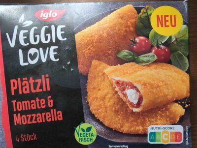 Iglo Veggie Love Plätzli Tomate&Mozzarella 250g