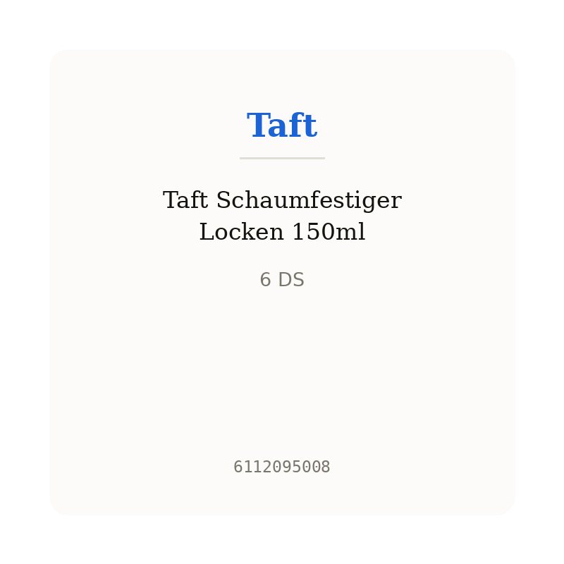 Taft Schaumfestiger Locken 150ml