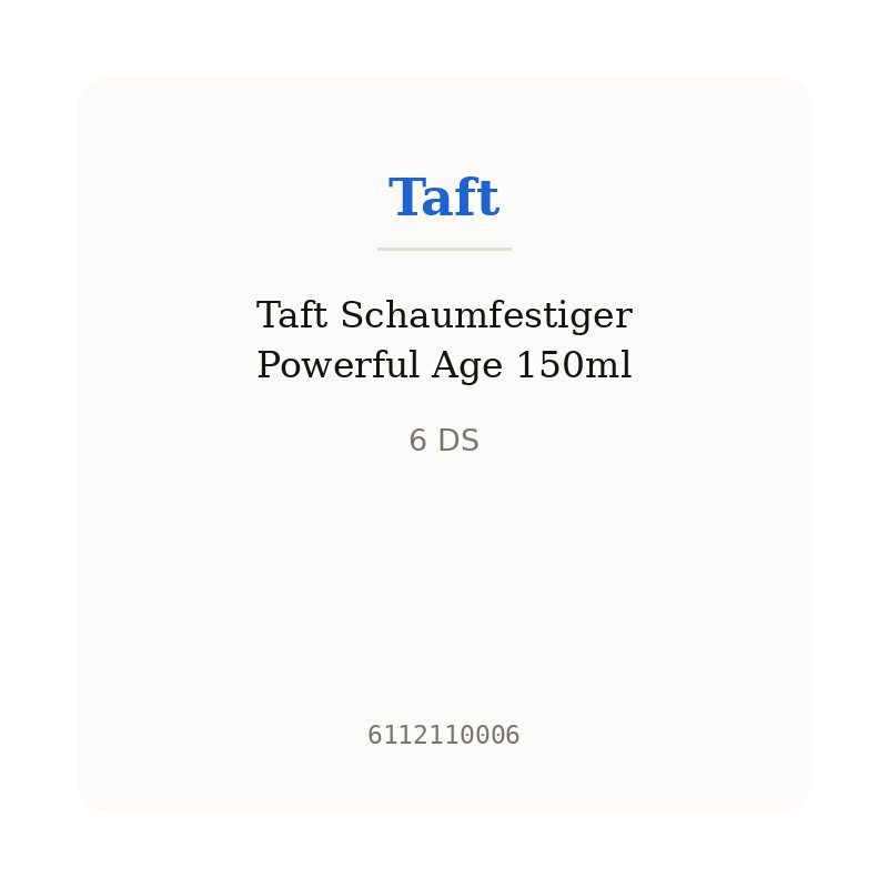 Taft Schaumfestiger Powerful Age 150ml