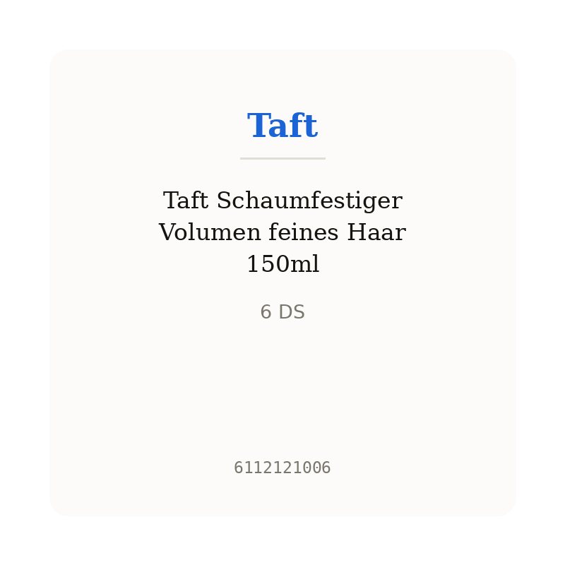 Taft Schaumfestiger Volumen feines Haar 150ml