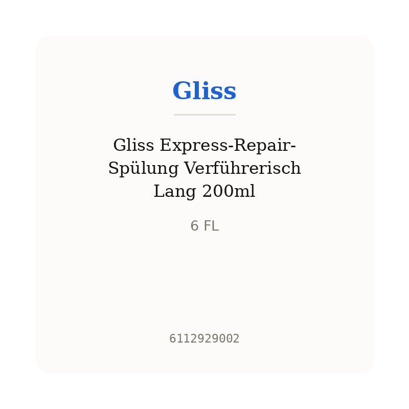 Gliss Express-Repair-Spülung Verführerisch Lang 200ml
