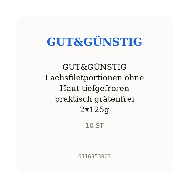 GUT&GÜNSTIG Lachsfiletportionen ohne Haut tiefgefroren praktisch grätenfrei 2x125g