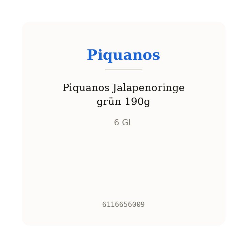 Piquanos Jalapenoringe grün 190g