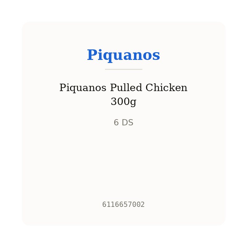 Piquanos Pulled Chicken 300g