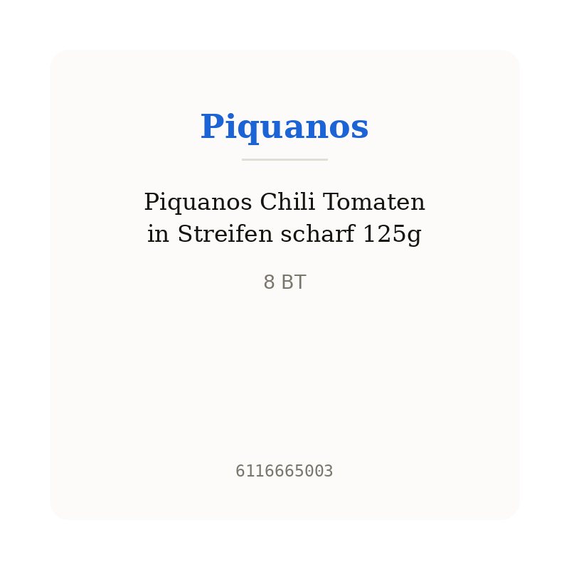 Piquanos Chili Tomaten in Streifen scharf 125g