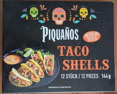 Piquanos Taco Shells 12x12g
